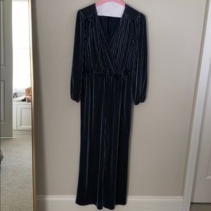Ali & Jay Green Velvet Jumpsuit